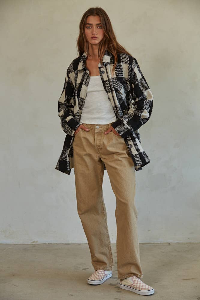 James Wool-blend Button Down Shacket Coat