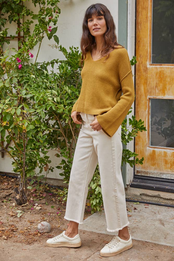 Bernadette Mustard Knit Sweater