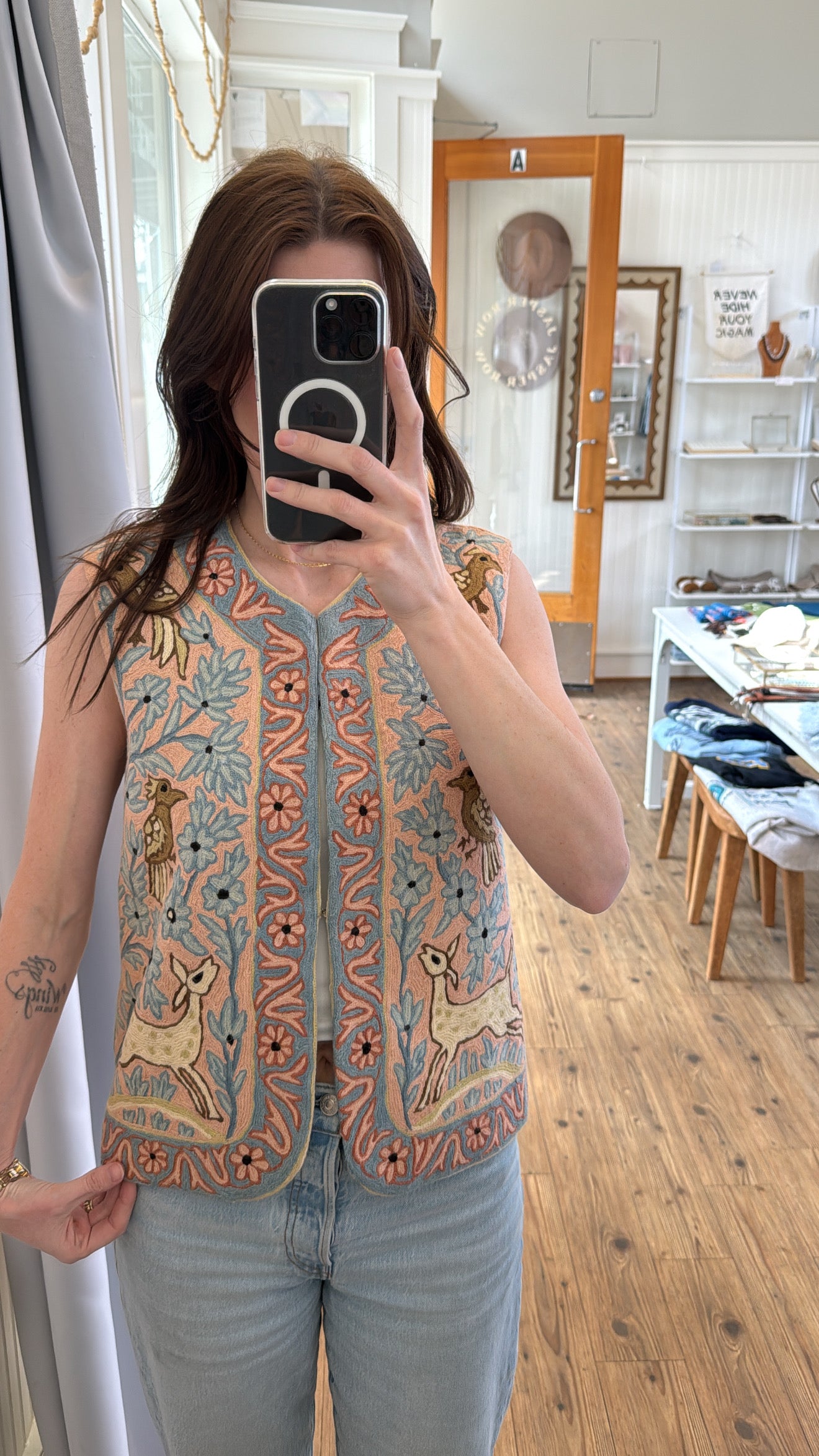 Vintage 60’s/70’s Handmade Woodland Vest