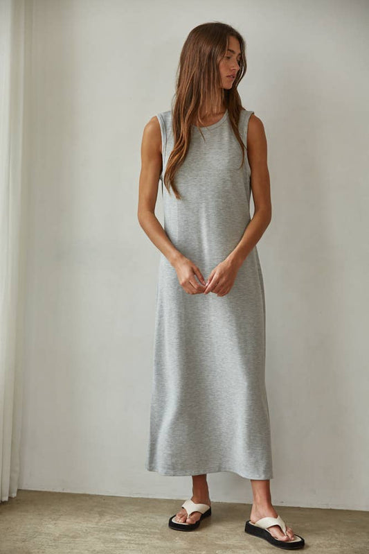 Greta Knit Cotton Classic Midi Dress