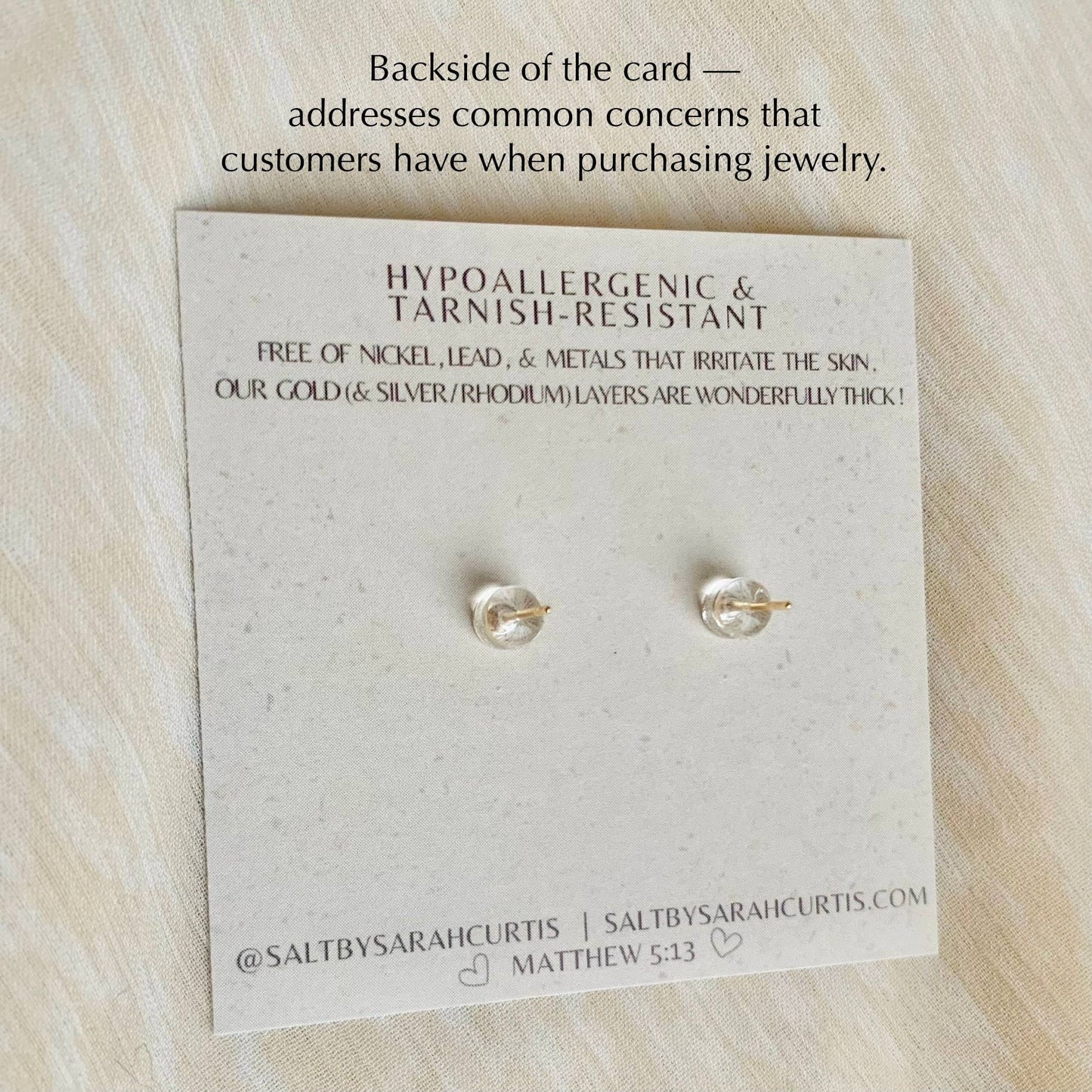 Seashell Stud | 18K gold