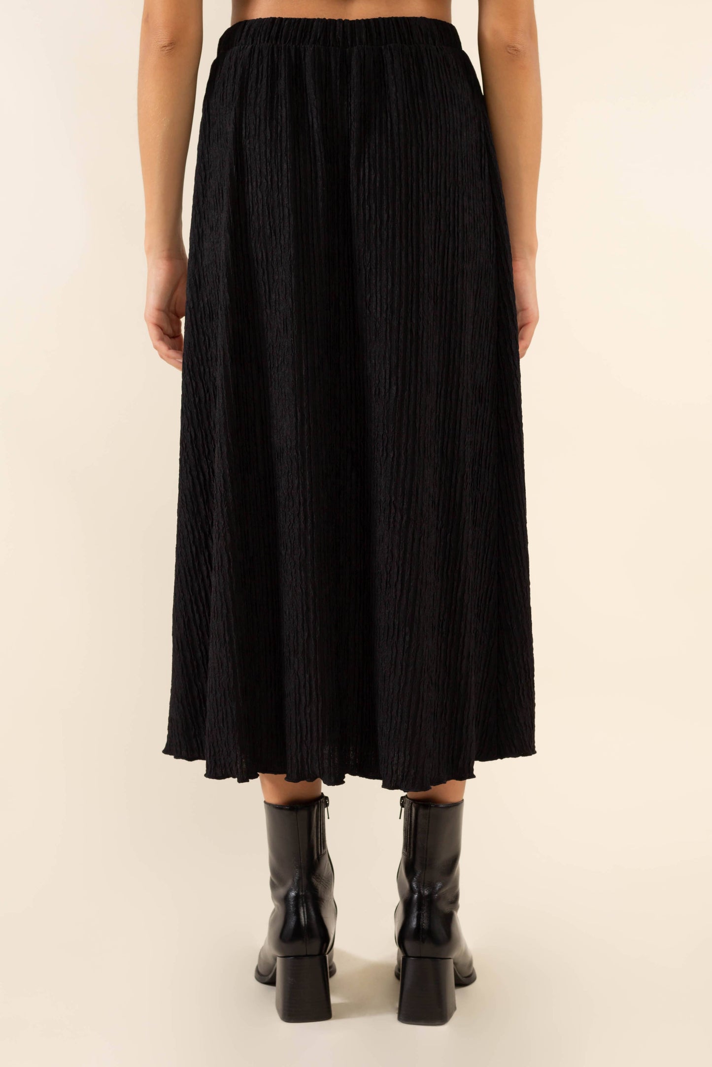 Grove Pleated Midi Skirt
