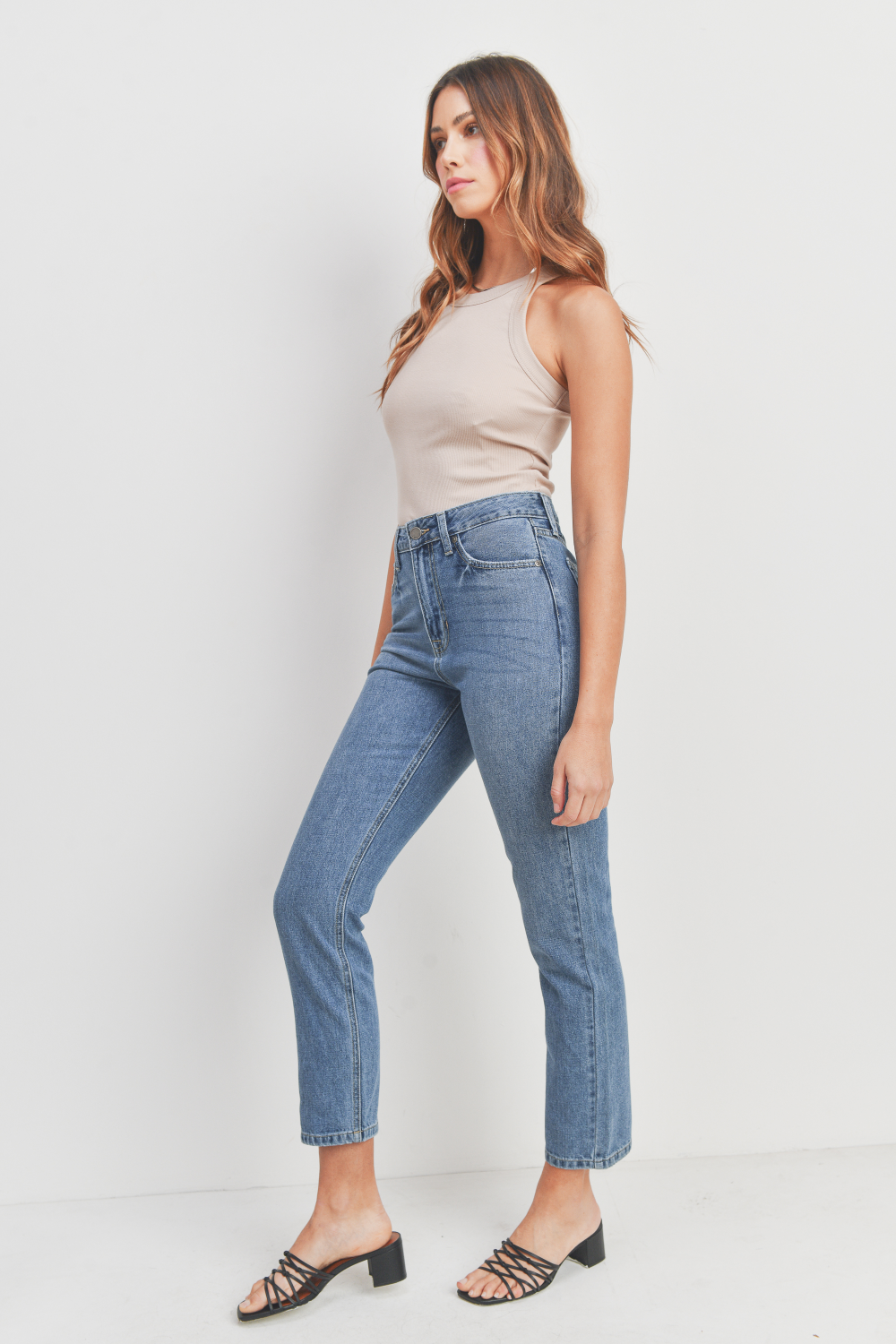 Darcy Non Stretch Mom Jean - Medium Wash