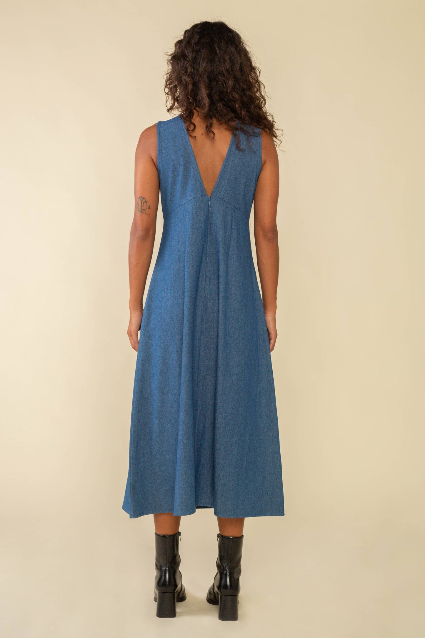 Carson Denim Midi Dress