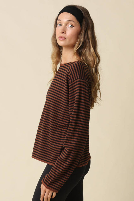 Margie Stripe Long Sleeve Top