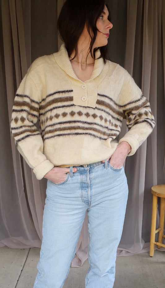 Vintage Pure Wool Jantzen Cowl Sweater