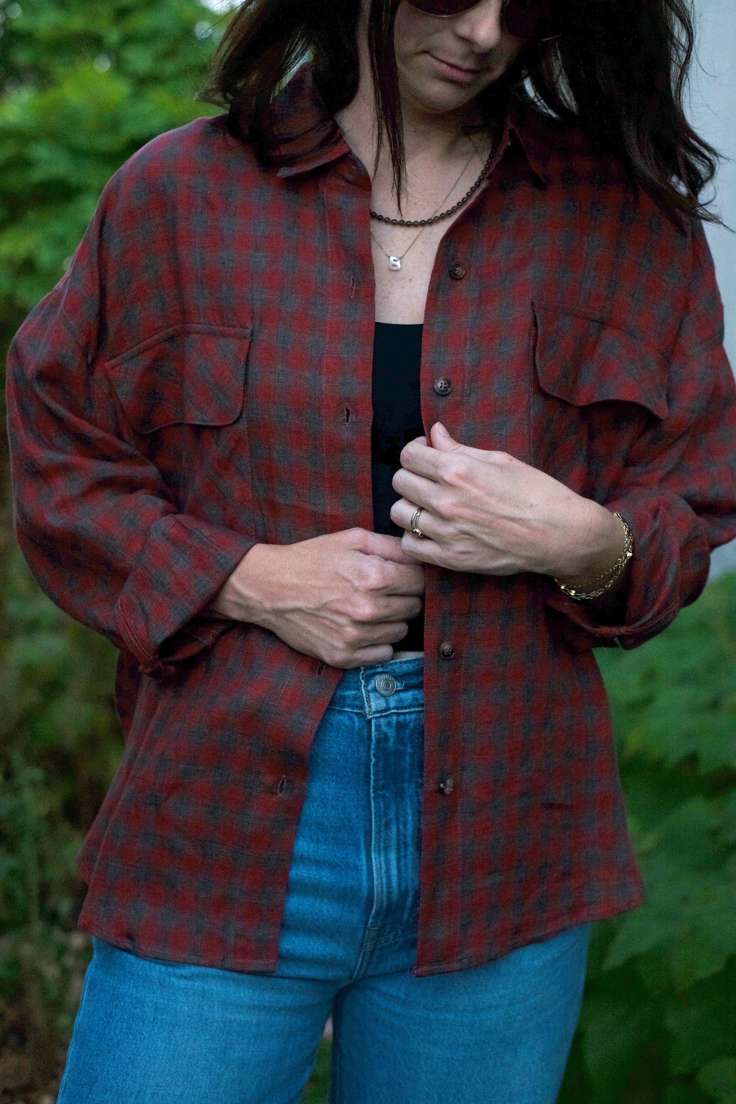 Max Linen Flannel Button-up