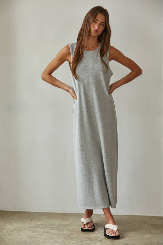 Greta Knit Cotton Classic Midi Dress