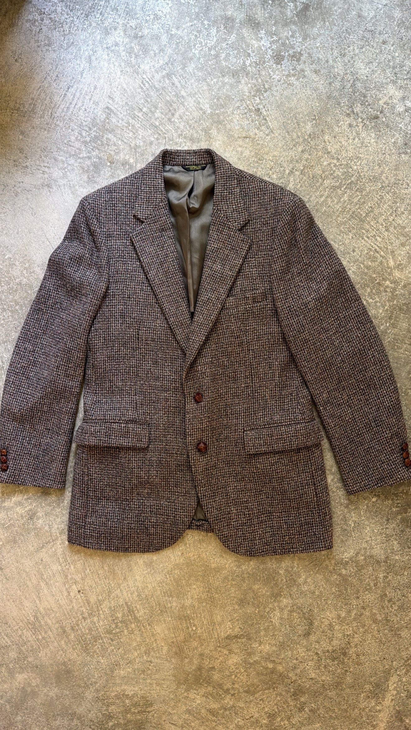 Vintage 1970’s Scottish Wool Tweed Sports Coat Blazer