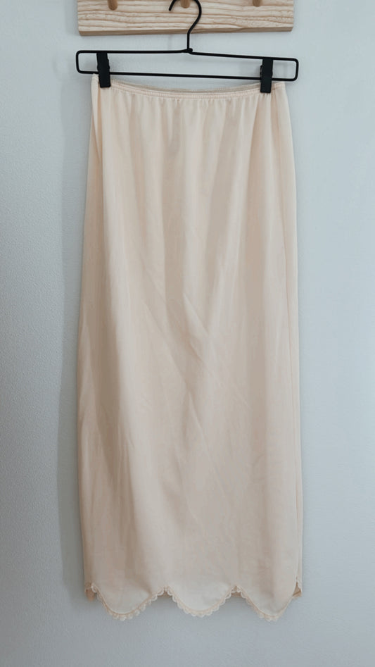 Vintage Scalloped Slip Skirt