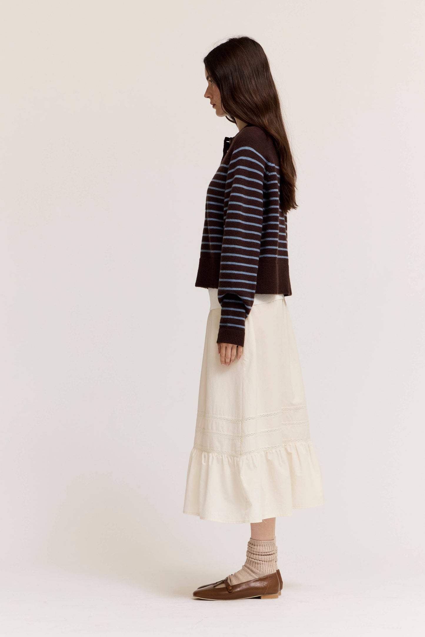 Harper Knit Stripe Henley
