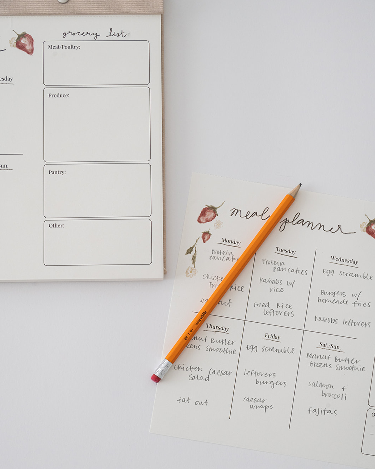Meal Planner Notepad