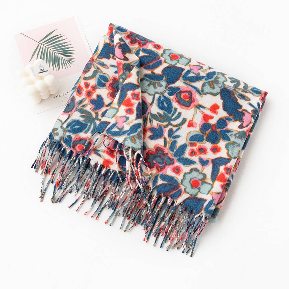 Blossom Soft Floral Large Scarf