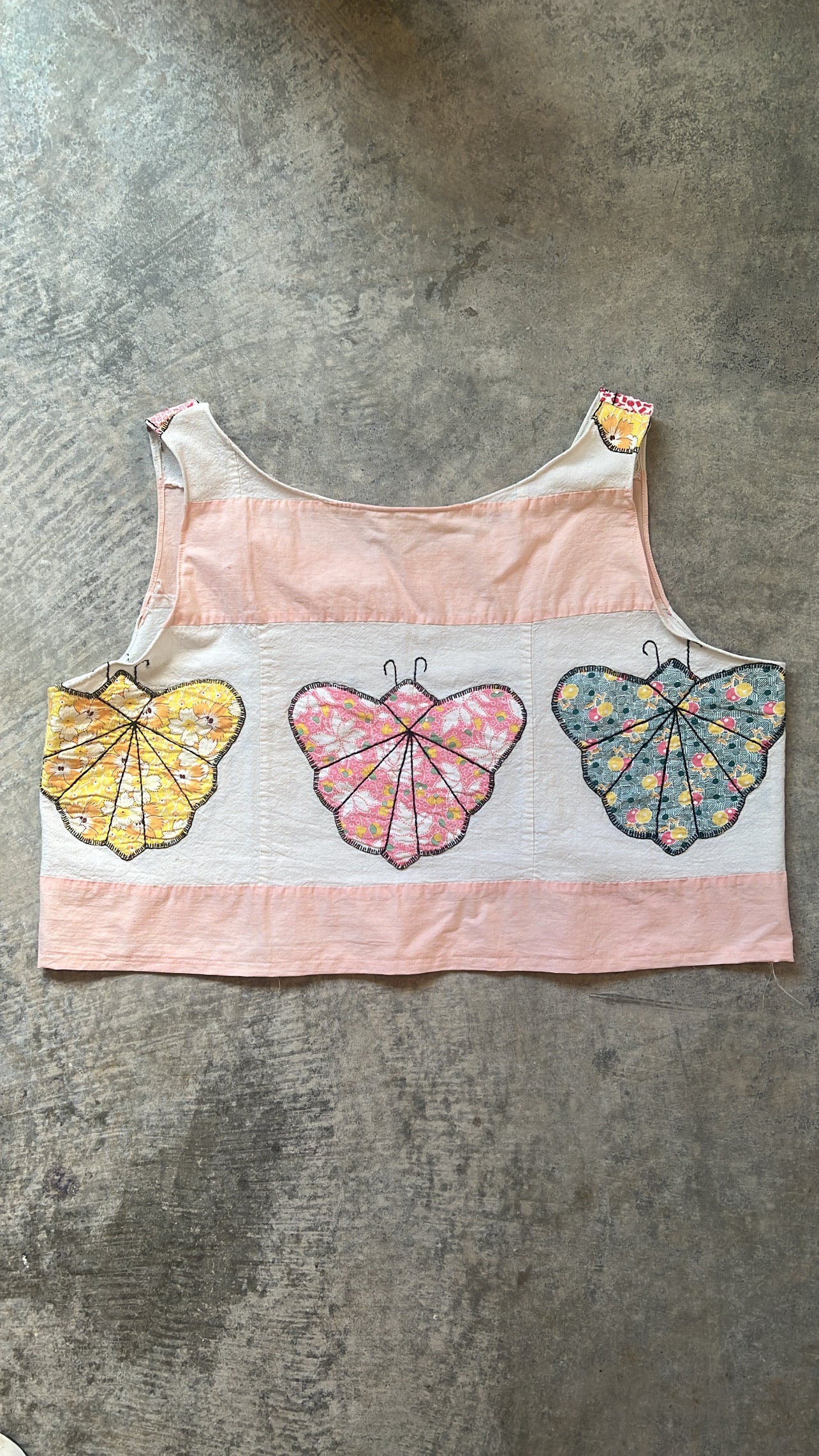 Butterflies Quilt Remnants Tank Top