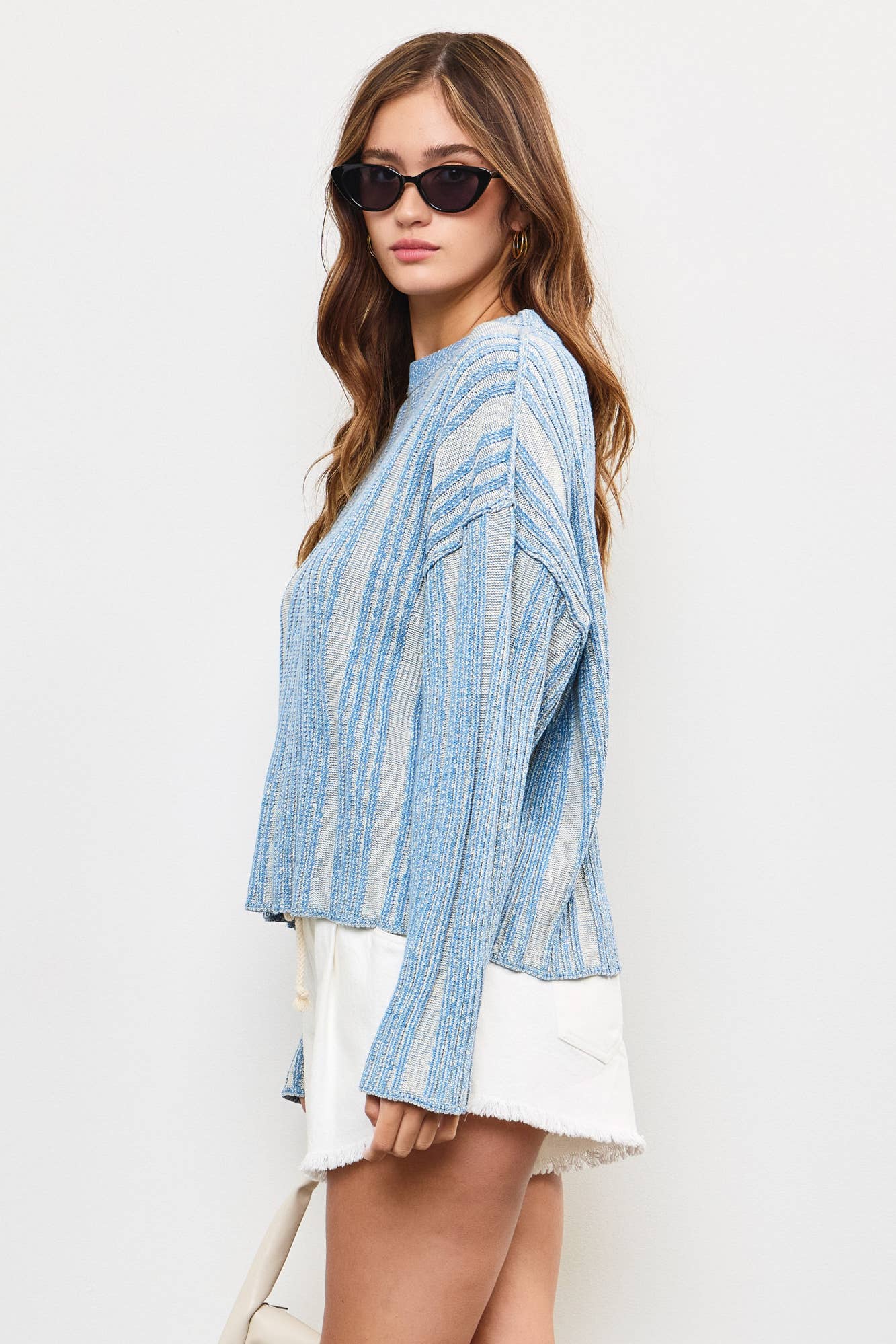 Waverly Textured Stripe Weave Sweater