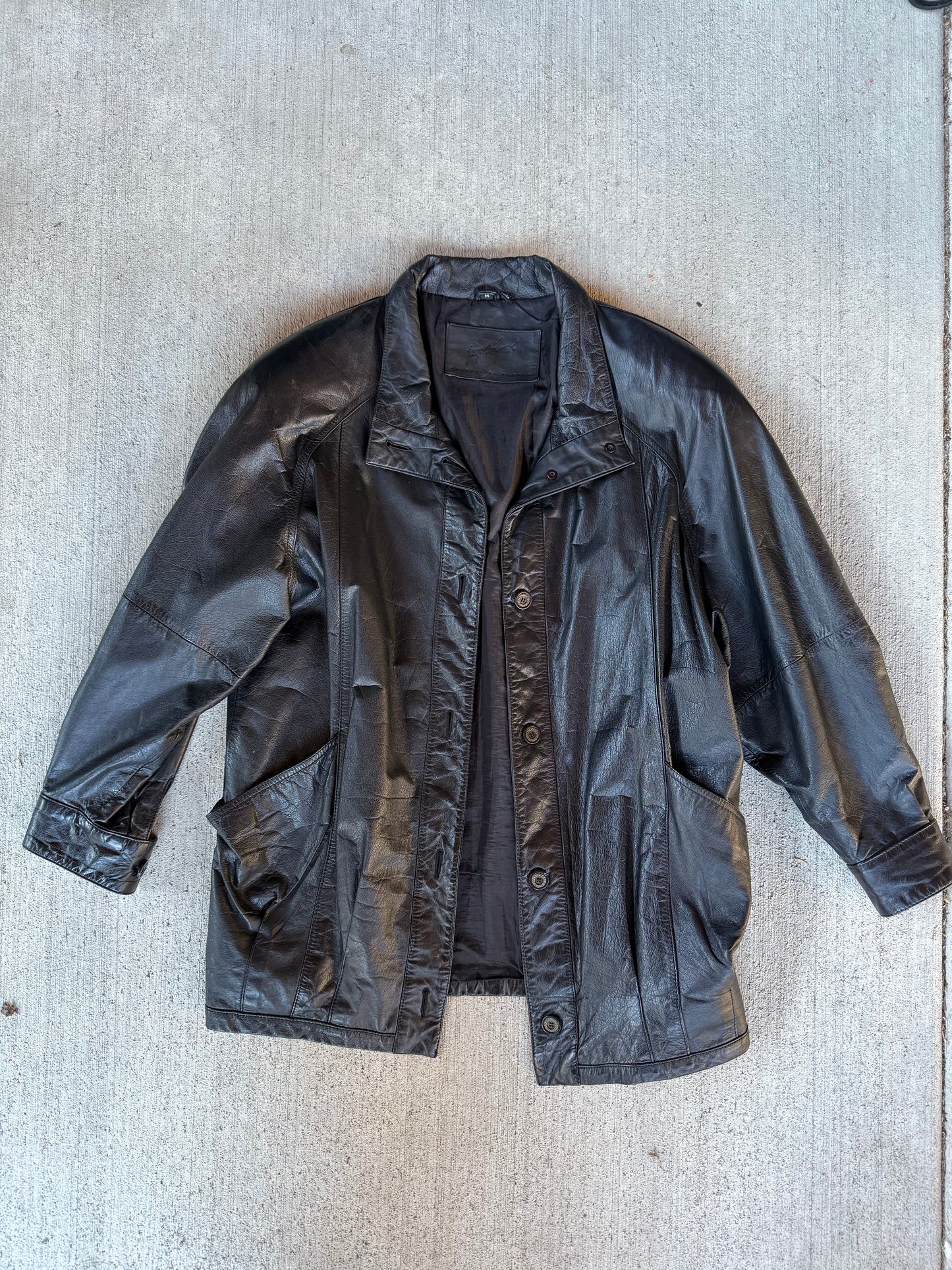 Vintage Genuine Leather Coat