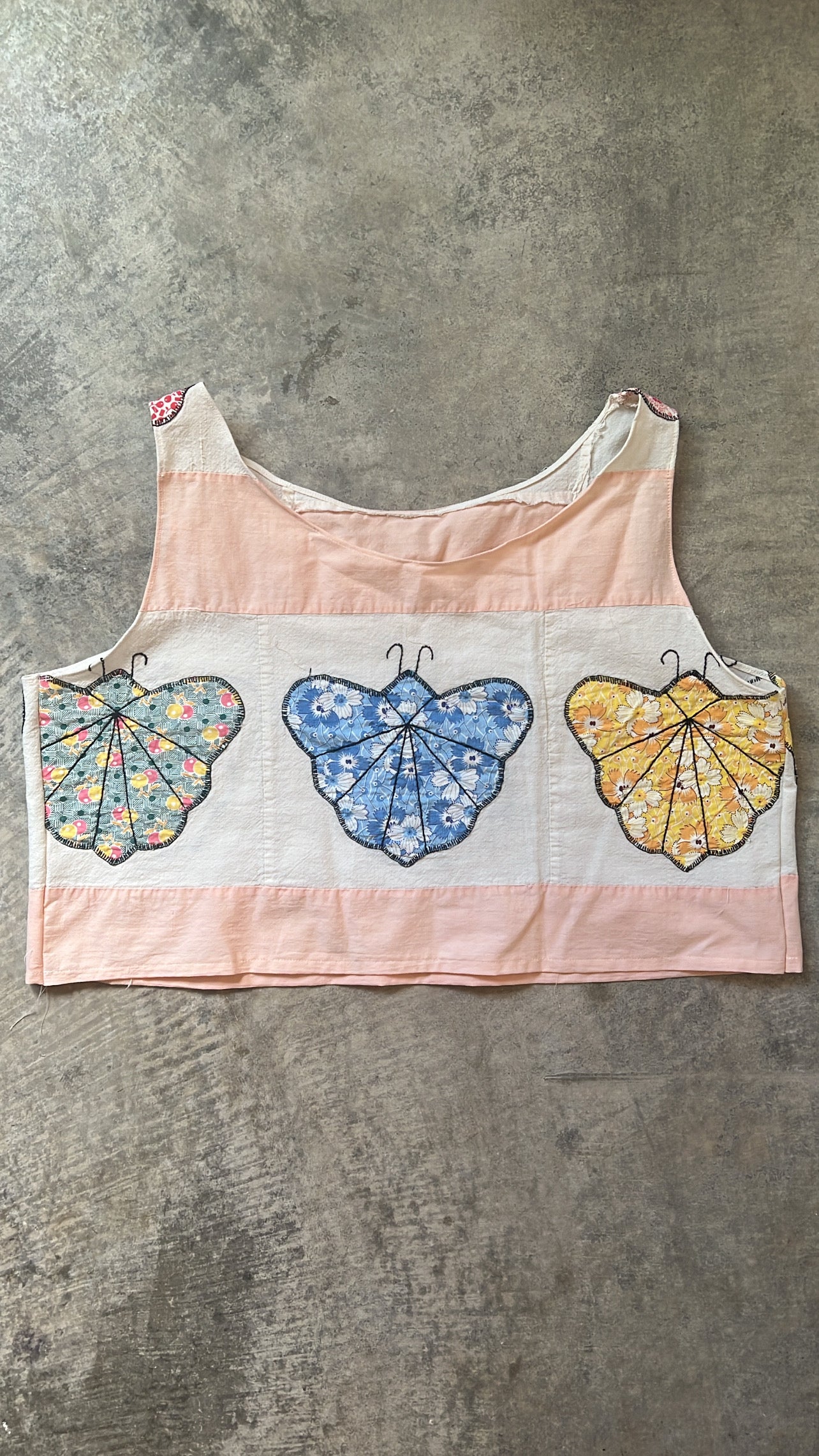 Butterflies Quilt Remnants Tank Top