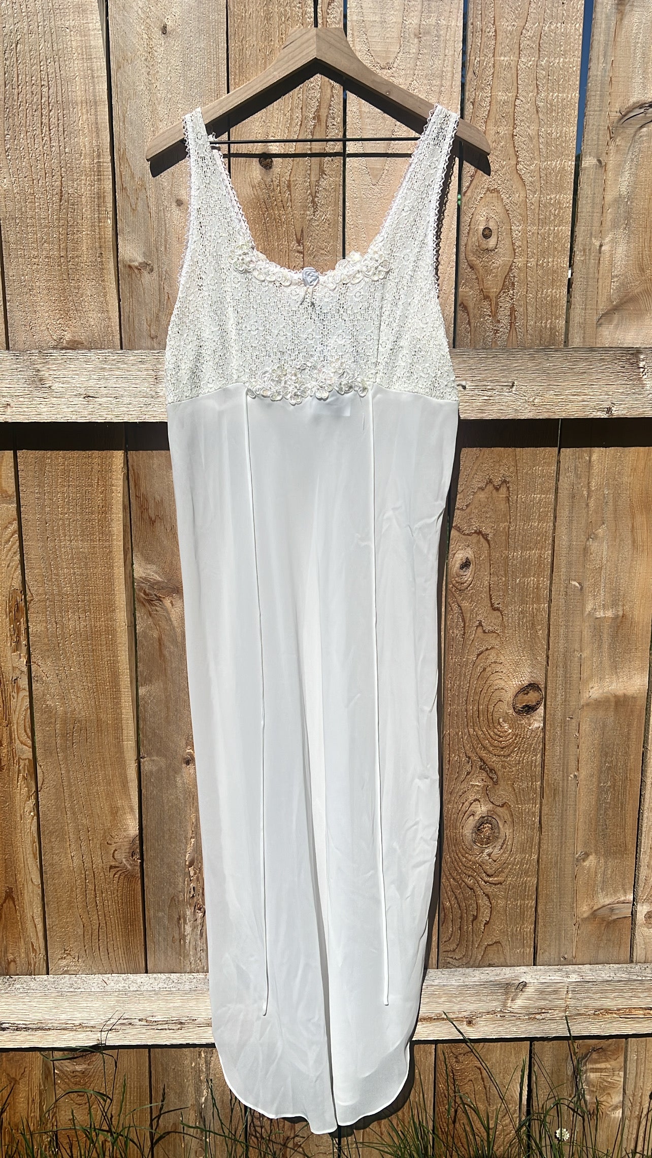 Vintage Lace & Sequin Nightgown