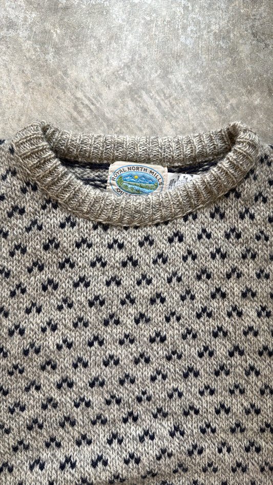 Vintage North Royal Mills Fair Isle Sweater
