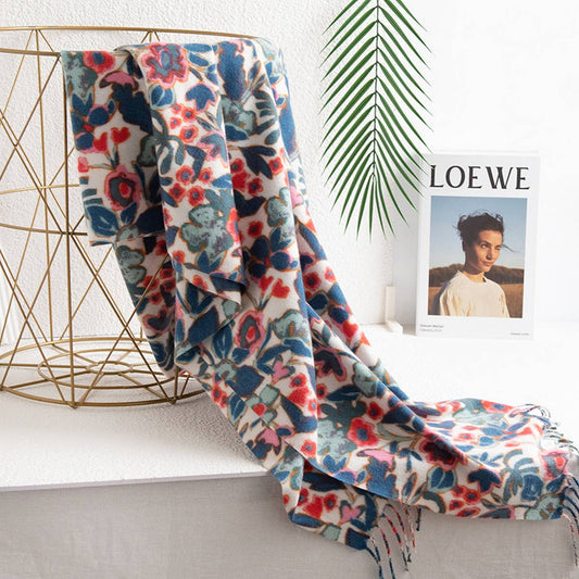 Blossom Soft Floral Large Scarf