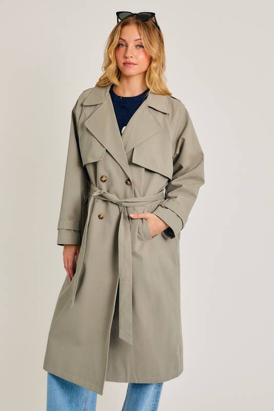 Hayes Long Trench Coat