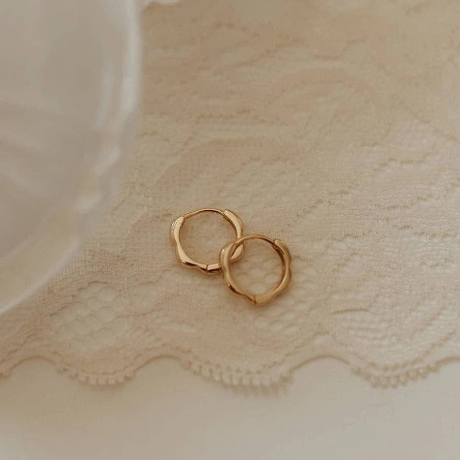 Lola Floral Hoop Earrings