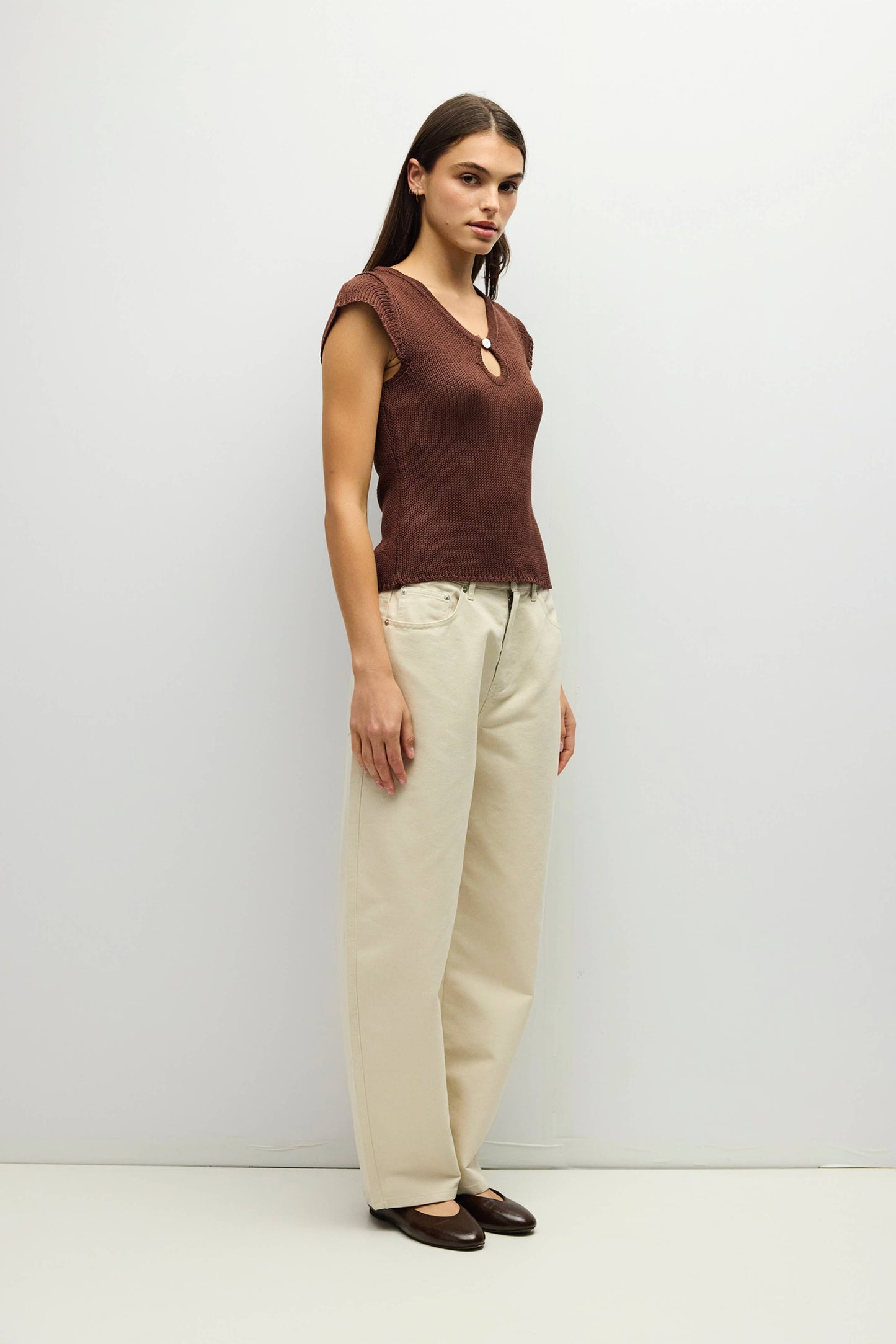 The Wesly Keyhole Knit Top