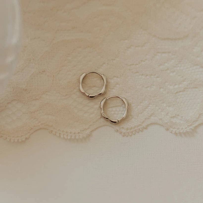 Lola Floral Hoop Earrings