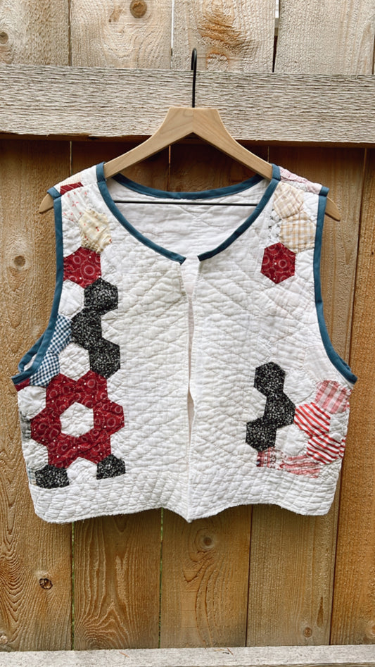 Hexagon Bouquet Quilt Vest