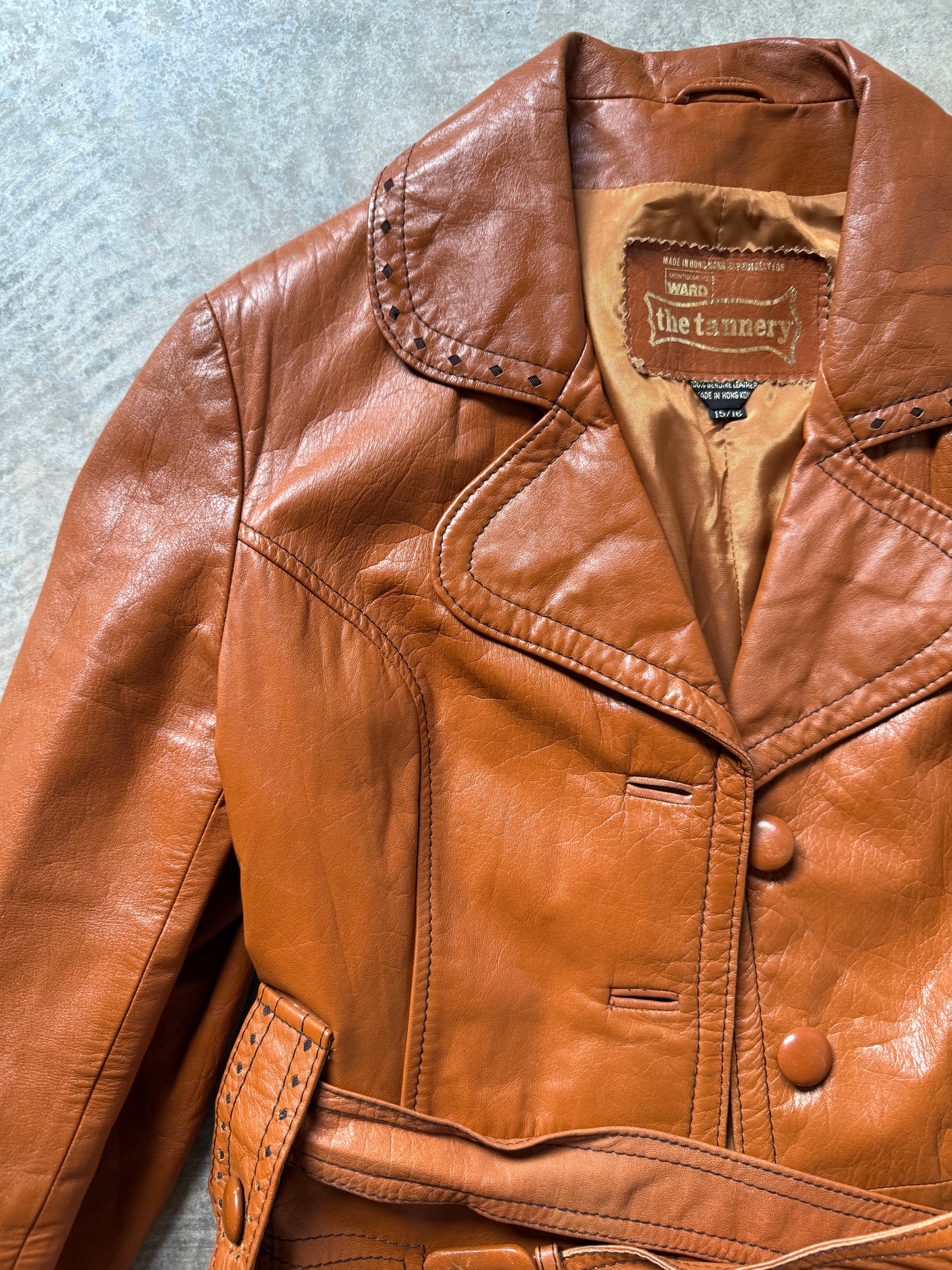 70’s Era Tannery Genuine Leather Jacket