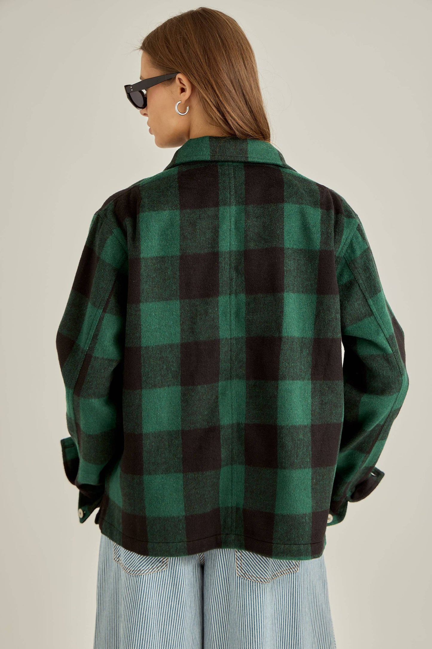 Georgia Emerald Flannel Coat