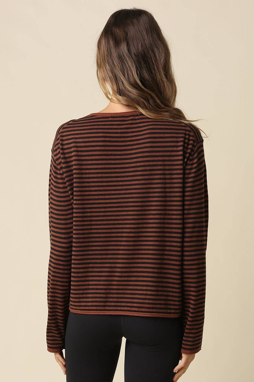 Margie Stripe Long Sleeve Top