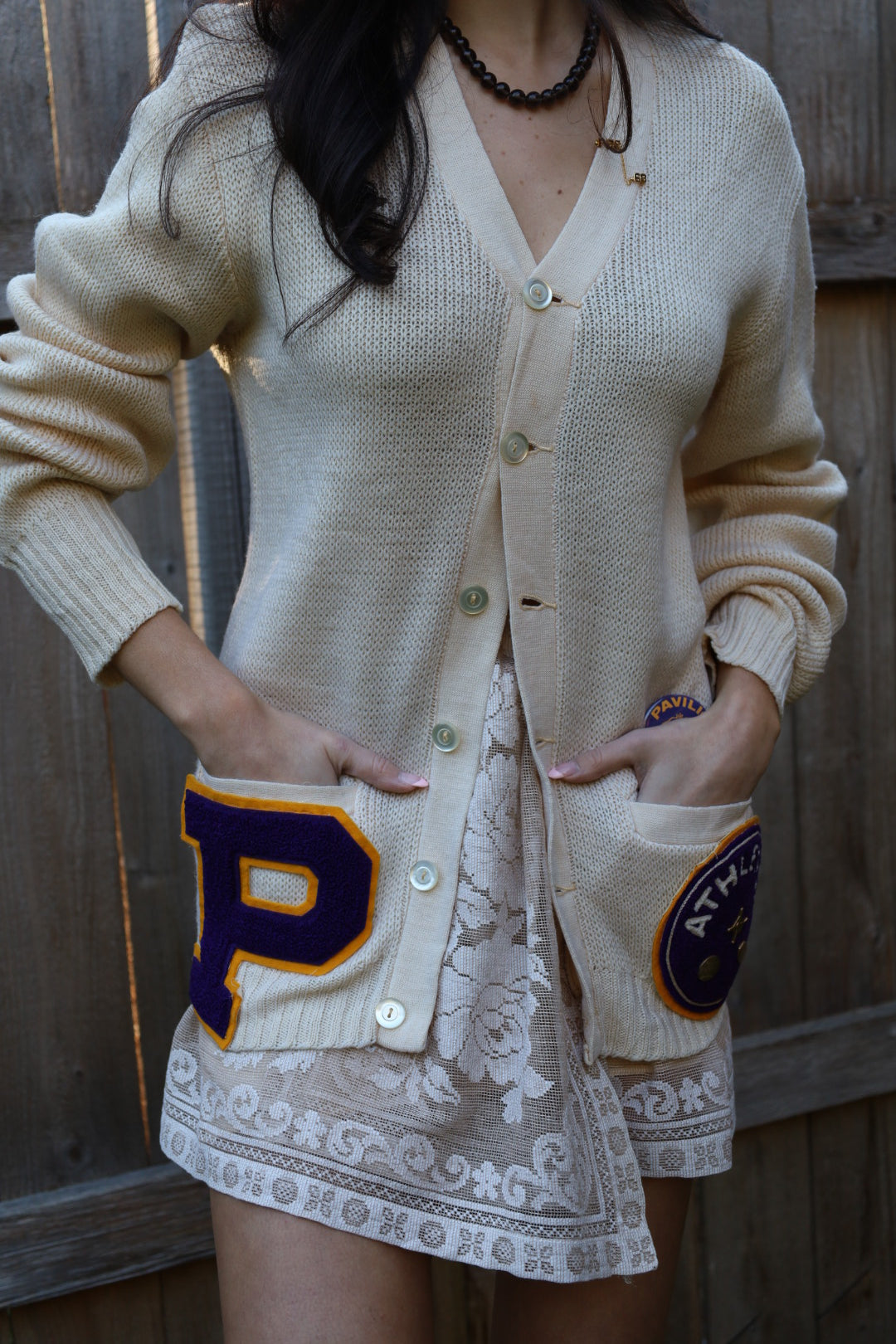 60’s Varsity Wool Cardigan Sweater