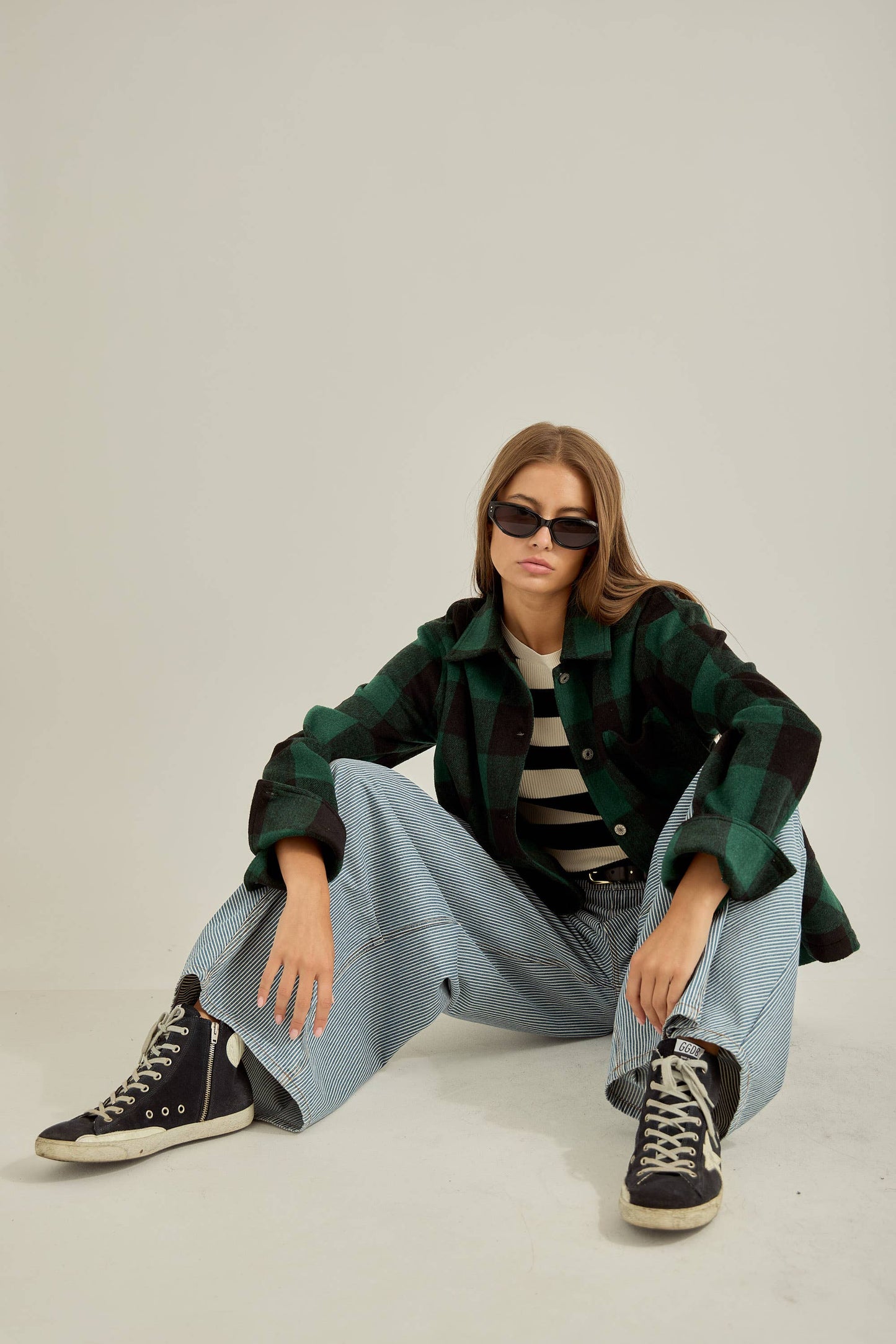 Georgia Emerald Flannel Coat