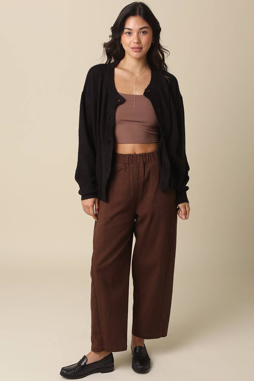 Ali Baggy Elastic Waist Lantern Pants