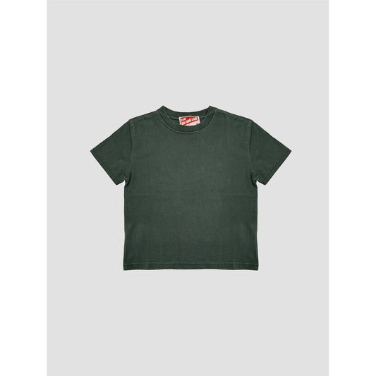 Perfect Fit Mom Cropped Tee- Pine