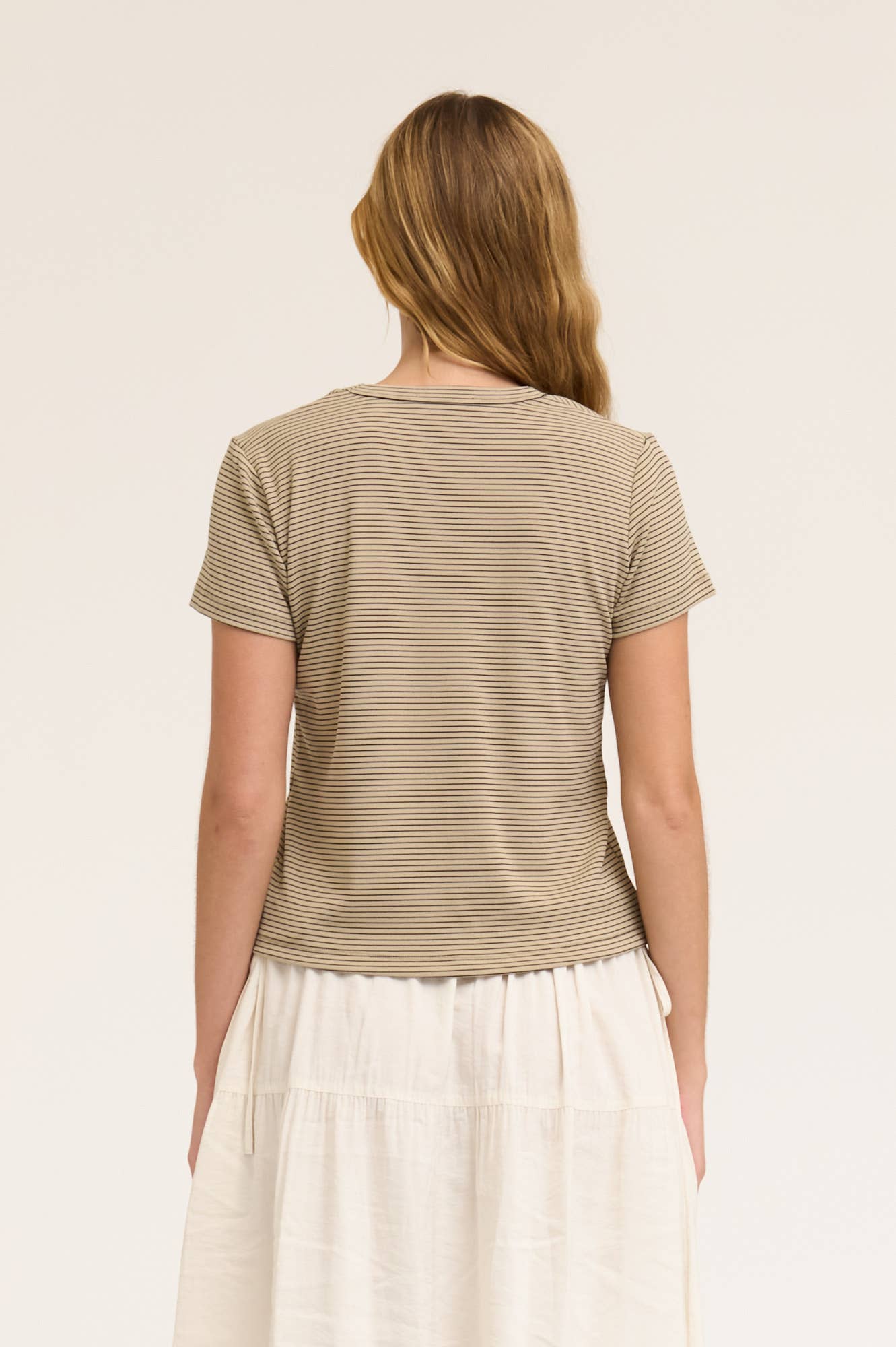 Standard Fit Striped Soft Tee