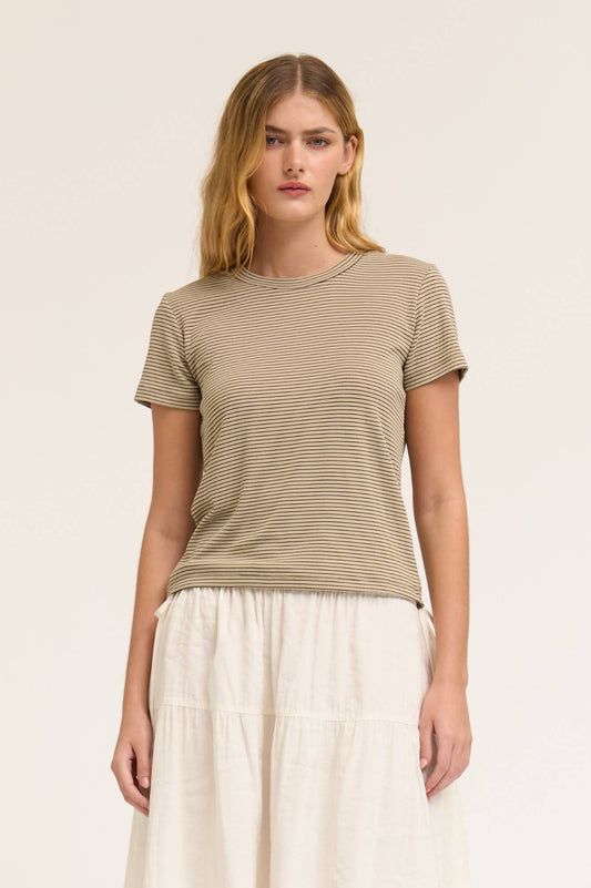 Standard Fit Striped Soft Tee