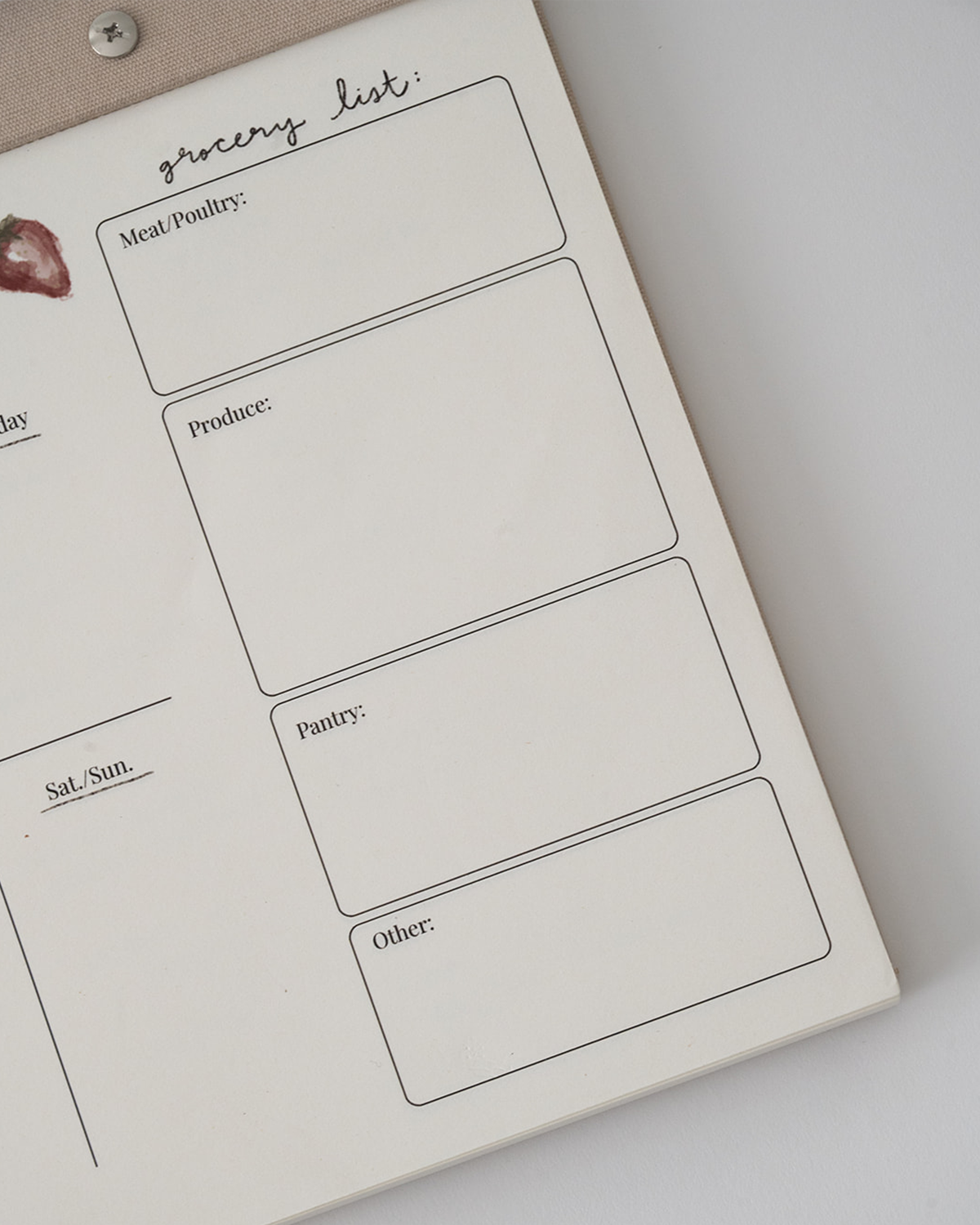 Meal Planner Notepad