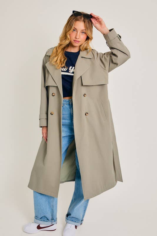 Hayes Long Trench Coat