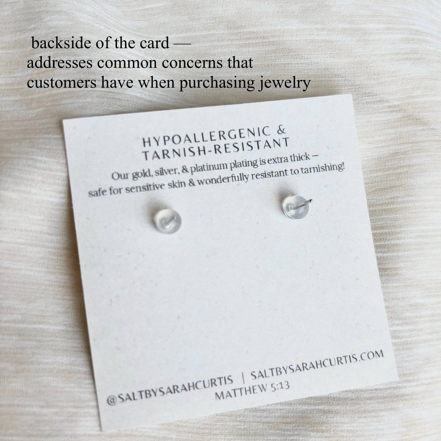 Seashell Stud | silver