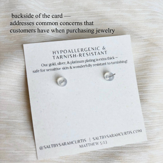 Seashell Stud | silver
