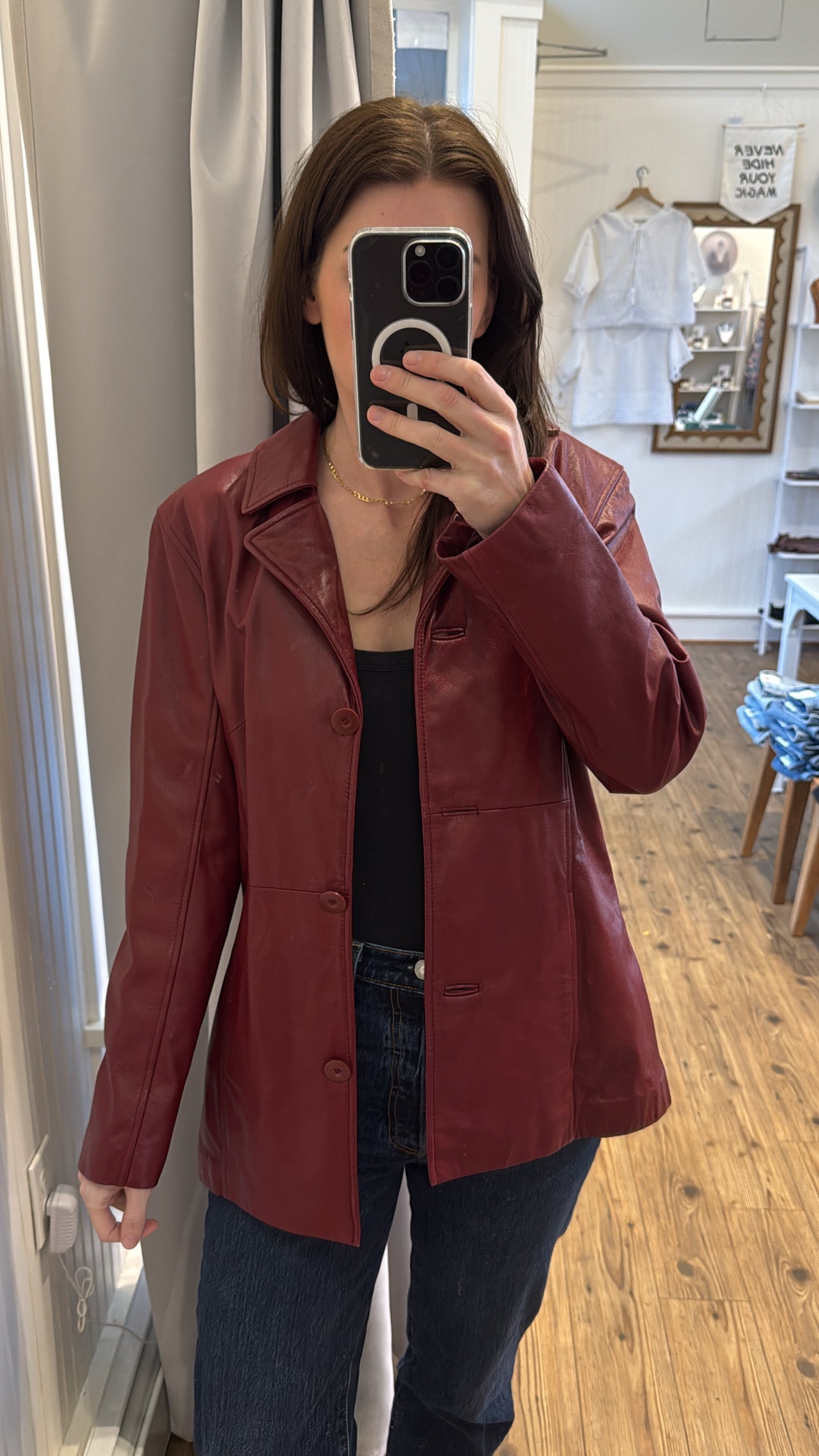 Cherry Vintage Genuine Leather Wilson’s Jacket