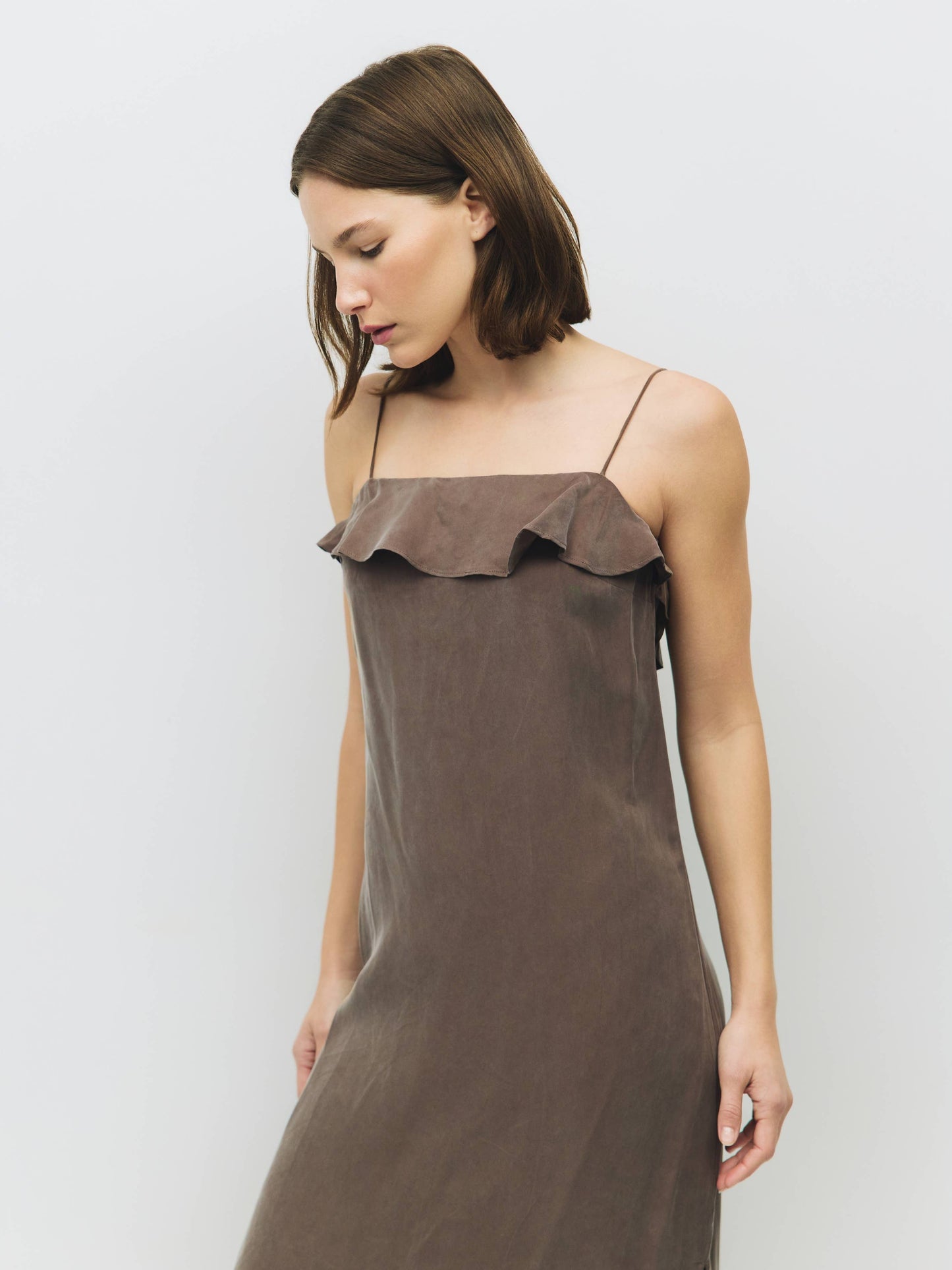 The Marlowe Dress | Modal Ruffled Maxi Dress