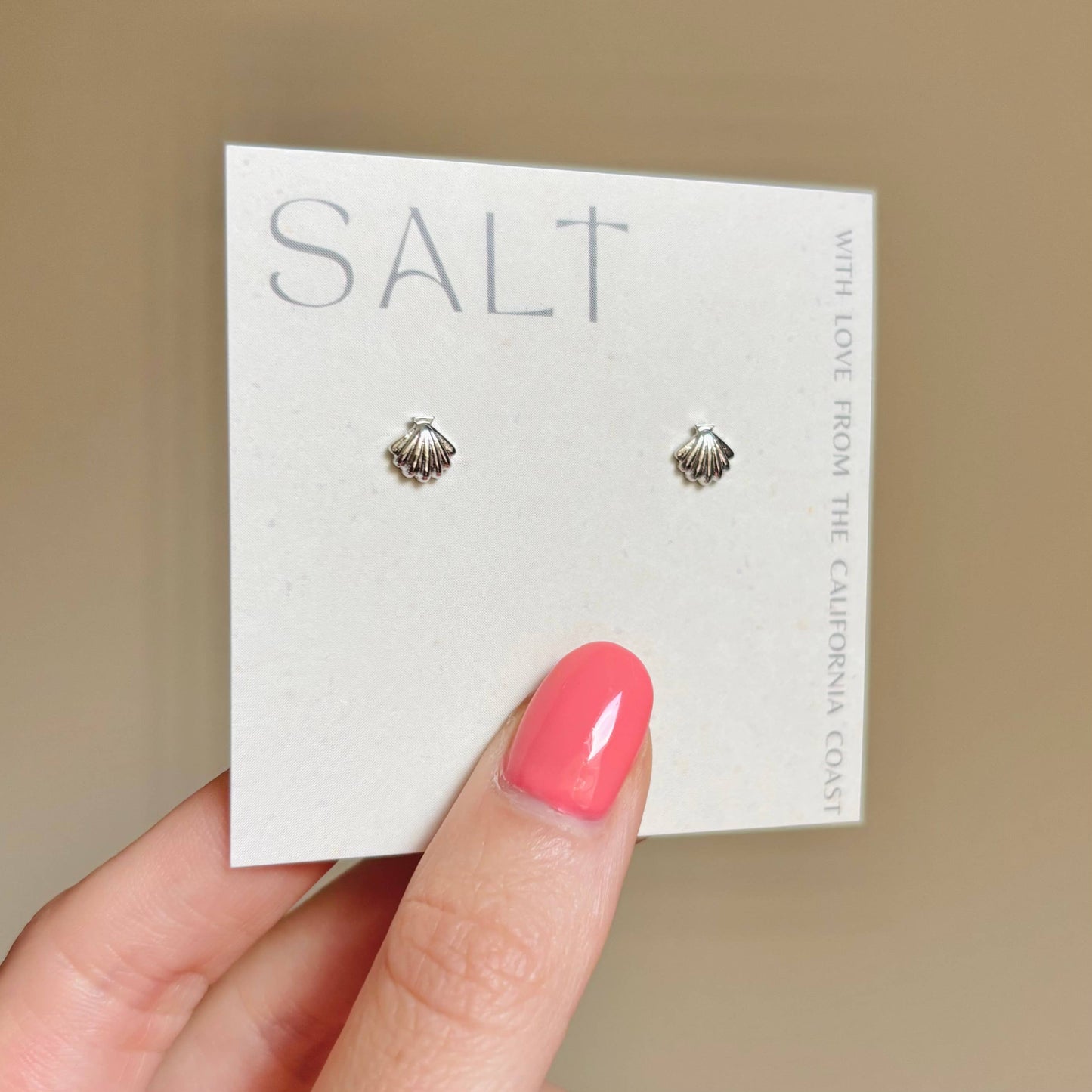 Seashell Stud | silver