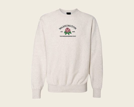 Washington Rhododendron Crew: Oatmeal Heather