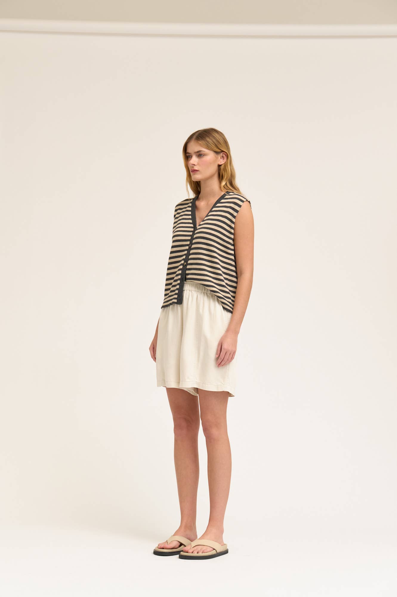 Sylvie Seamed Tencel Shorts