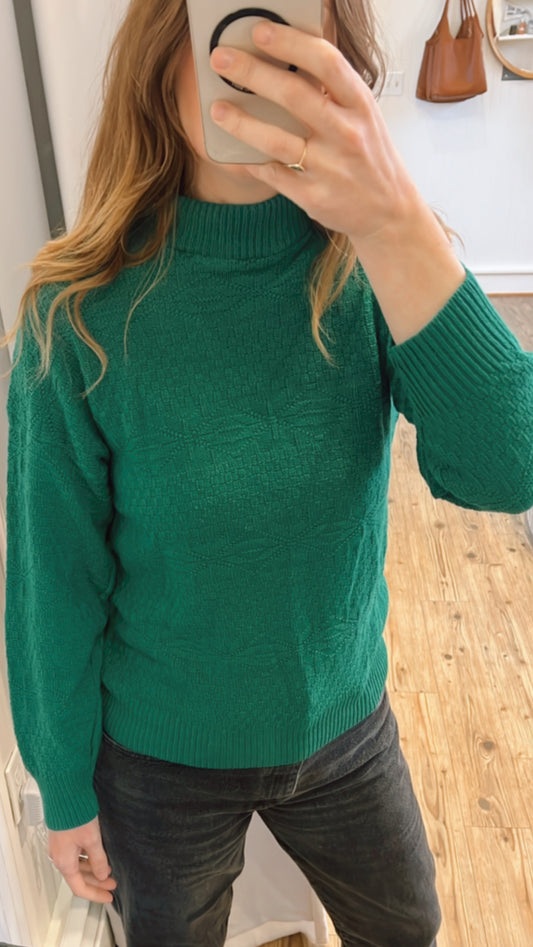 Vintage 80’s Kelly Green Sweater