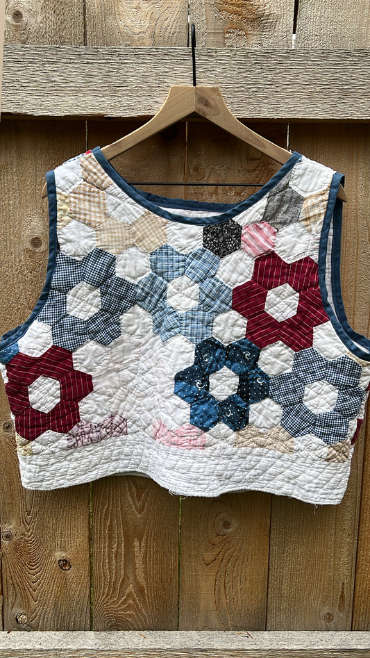 Hexagon Flower Quilt Tank Top (1960’s)