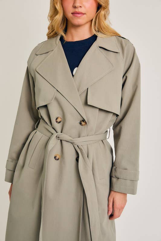 Hayes Long Trench Coat